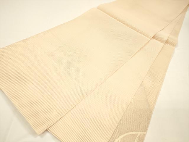 平和屋着物*夏物 絽綴れ 太鼓柄袋帯 竜田川 銀糸 正絹 逸品 DAAY8168cm