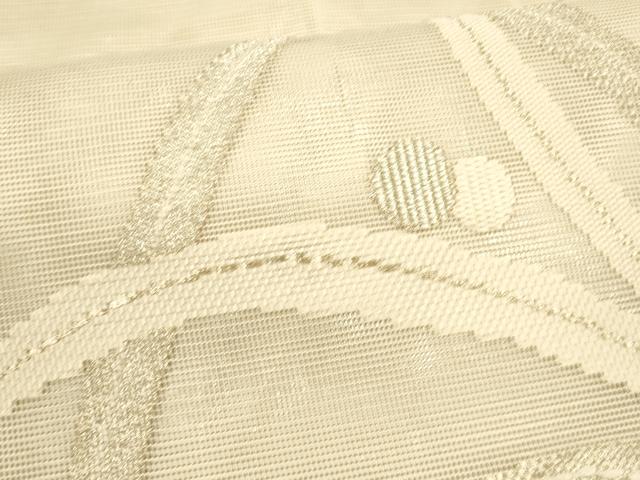 平和屋着物*夏物 太鼓柄 本袋帯 露草文 銀糸 正絹 逸品 DAAY8172cm