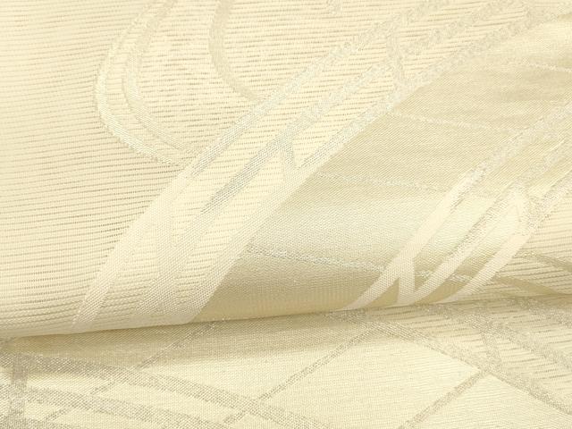 平和屋着物*夏物 六通柄袋帯 渡橋流水文 銀糸 正絹 逸品 DAAY8174cm