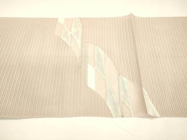 平和屋着物*夏物 絽綴れ 八寸名古屋帯 抽象文様 銀糸 正絹 逸品 DAAY8187cm