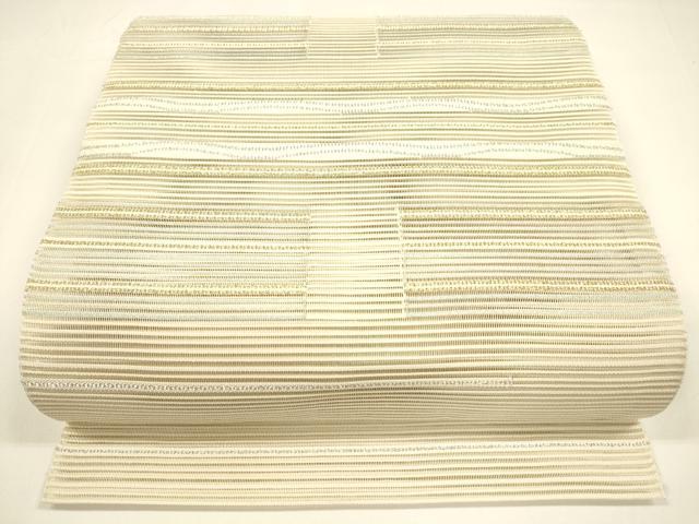 平和屋着物*夏物 八寸名古屋帯 絽綴れ 抽象文様 金銀糸 正絹 逸品 DAAY8306cm