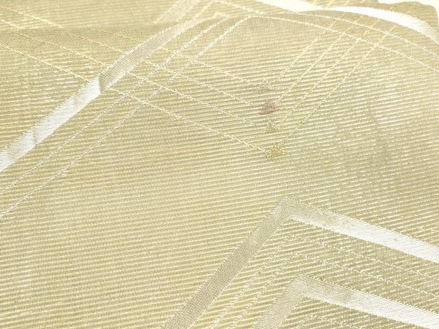 平和屋着物*夏物 六通柄袋帯 綾の波 金銀糸 正絹 逸品 DAAY8334cm