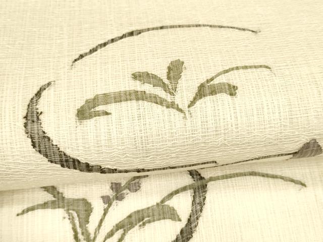 平和屋着物*夏物 太鼓柄袋帯 櫛織 草花文 正絹 逸品 DAAY8344cm