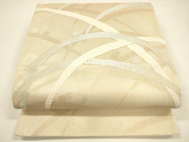平和屋着物*夏物 太鼓柄袋帯 露草文 金銀糸 正絹 逸品 DAAY8350cm