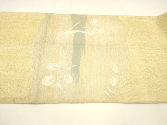 平和屋着物*夏物 西陣 川島織物 松坂屋『染織名作展』 太鼓柄袋帯 枝葉文 金銀糸 正絹 逸品 DAAY8371cm