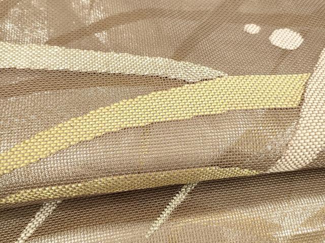平和屋着物*夏物 太鼓柄袋帯 露草文 金糸 正絹 逸品 DAAY8410cm