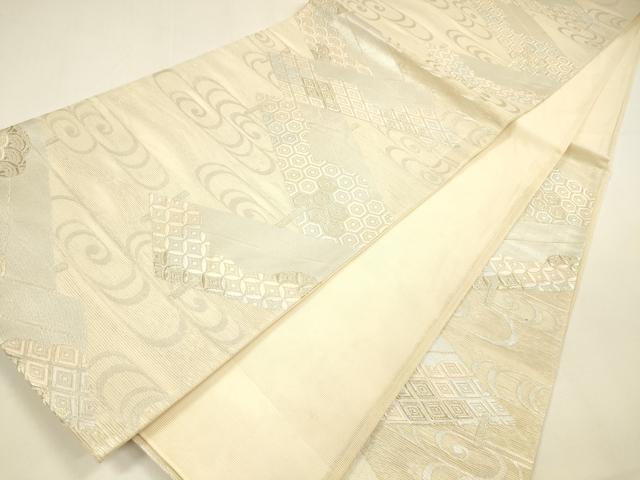 平和屋着物*夏物 六通柄袋帯 唐織 流水吉祥文 金銀糸 正絹 逸品 DAAY8441cm