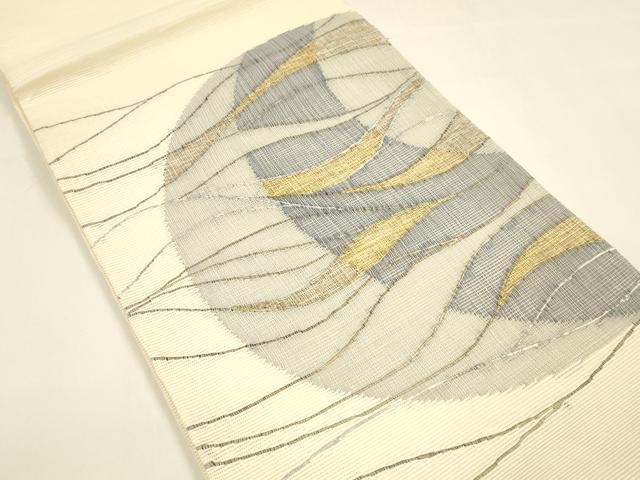 平和屋着物*夏物 太鼓柄袋帯 流水文 正絹 逸品 DAAY8468cm