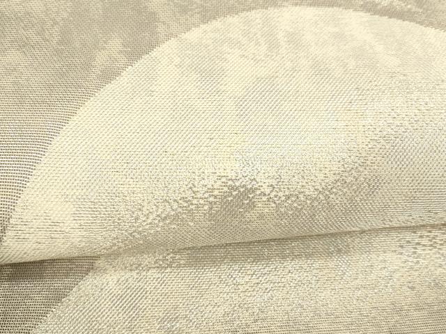 平和屋着物*夏物 六通柄袋帯 遠山文 銀糸 正絹 逸品 DAAY8485cm