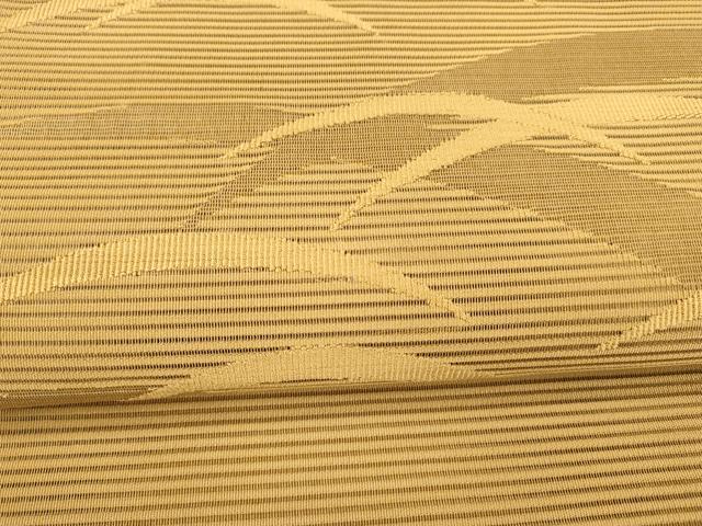 平和屋着物*夏物 絽綴れ 八寸名古屋帯 芝文 狐色 正絹 逸品 DAAY8498cm