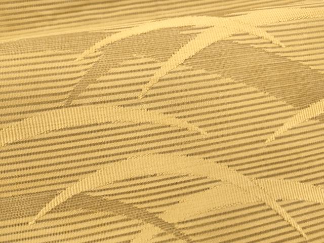 平和屋着物*夏物 絽綴れ 八寸名古屋帯 芝文 狐色 正絹 逸品 DAAY8498cm