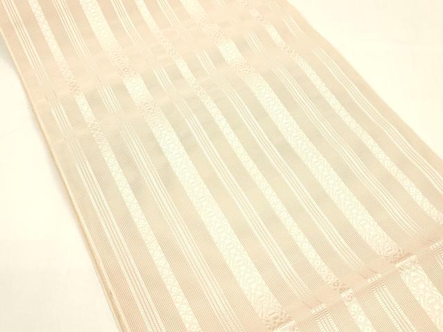 平和屋着物*夏物 本場筑前博多織 八寸名古屋帯 紗献上 虹色 正絹 逸品 DAAY8499cm