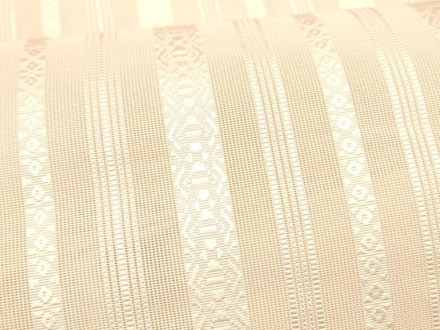 平和屋着物*夏物 本場筑前博多織 八寸名古屋帯 紗献上 虹色 正絹 逸品 DAAY8499cm