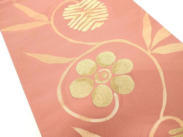 平和屋着物◎六通柄袋帯 笹夢 金糸 正絹 逸品 DAAY8602cd