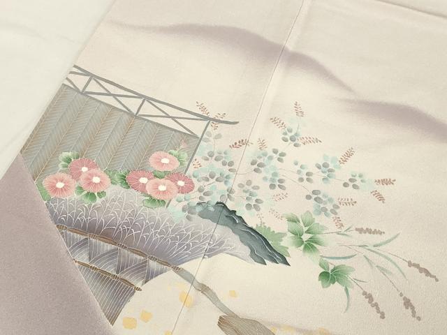 平和屋着物■豪華色留袖 草花文 暈し染め 正絹 逸品 DAAY8731cd