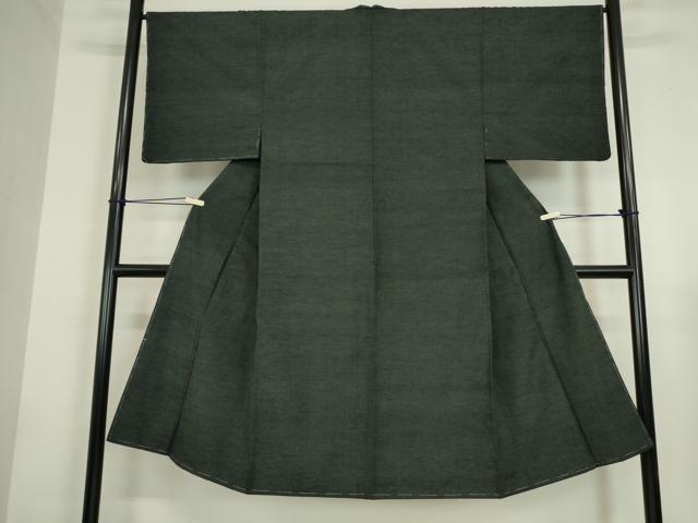 平和屋着物●男性 紬 アンサンブル 蝋色 正絹 逸品 未使用 DAAY9269az