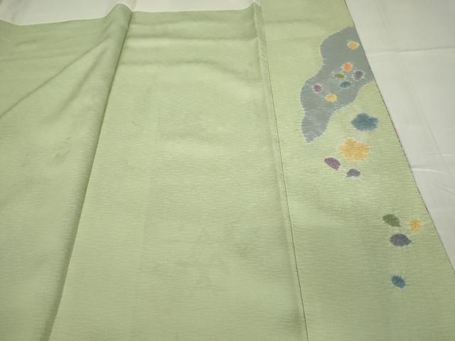 平和屋着物●訪問着 絞り 草花文 金銀彩 正絹 逸品 DAAY9385az