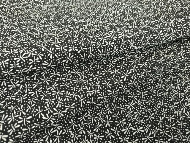 平和屋着物●江戸小紋　蜻蛉　とんぼ　黒地　正絹　逸品　DAAY9625az 平和屋着物○江戸小紋 蜻蛉 とんぼ 黒地 正絹 逸品 DAAY9625az