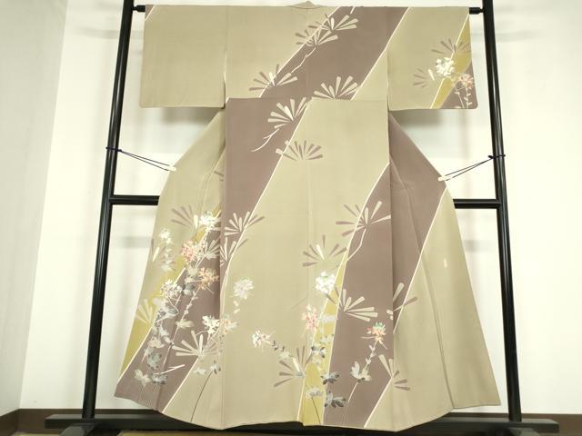平和屋着物●訪問着 友禅 作家物 吉祥花文 正絹 逸品 DAAY9795az