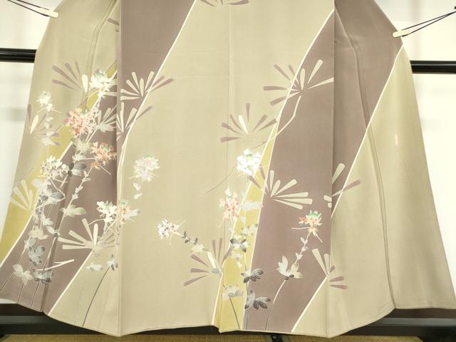 平和屋着物●訪問着 友禅 作家物 吉祥花文 正絹 逸品 DAAY9795az