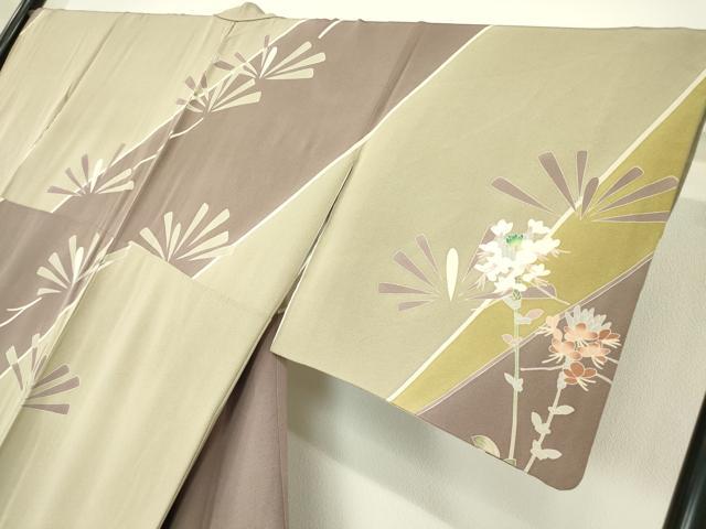平和屋着物●訪問着 友禅 作家物 吉祥花文 正絹 逸品 DAAY9795az