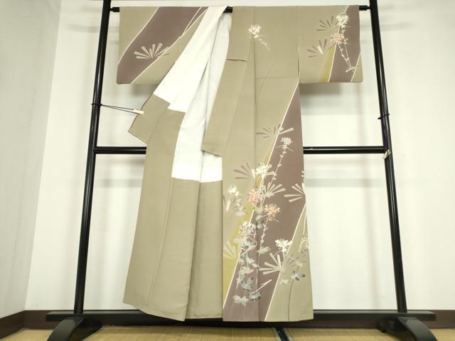 平和屋着物●訪問着 友禅 作家物 吉祥花文 正絹 逸品 DAAY9795az