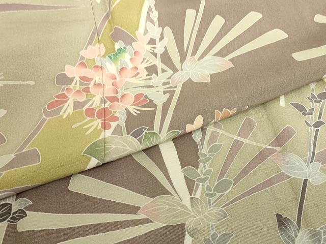 平和屋着物●訪問着 友禅 作家物 吉祥花文 正絹 逸品 DAAY9795az