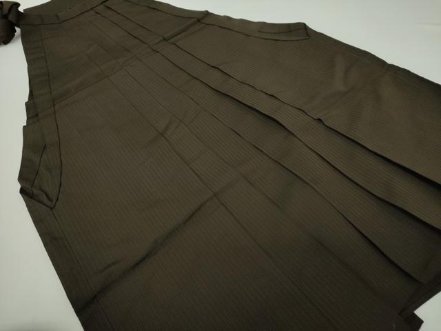 平和屋着物●男性 馬乗袴 縞 正絹 逸品 DAAZ0033ps