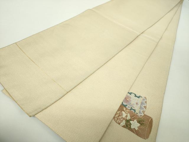 平和屋着物●綴れ 太鼓柄袋帯 器物花文 金銀糸 正絹 逸品 DAAZ0088ps