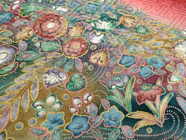 平和屋着物●豪華振袖 絞り 辻が花 暈し染め 金彩 正絹 逸品 DAAZ0202ps