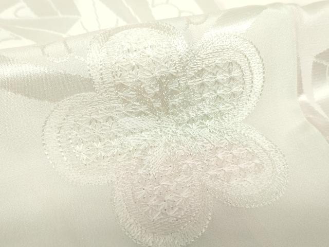平和屋着物●中国三大刺繍 スワトウ刺繍 汕頭刺繍 長襦袢 袷 亀甲折鶴花地紋 暈し染め 正絹 逸品 DAAZ0235ps