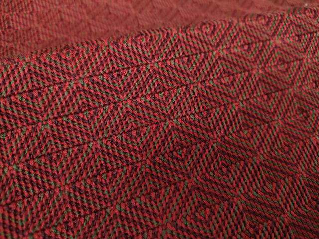 平和屋着物●八寸名古屋帯 入子菱柄 正絹 逸品 DAAZ0283ps