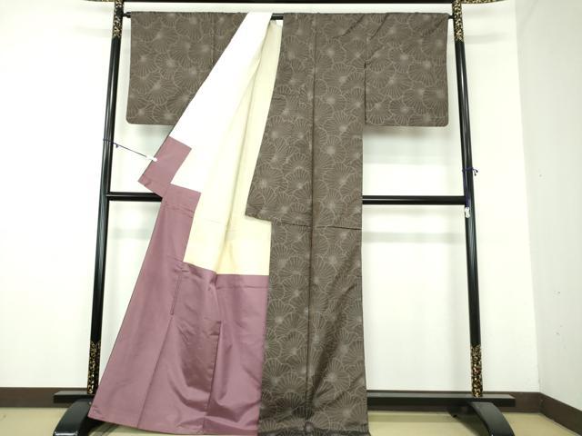 平和屋着物●本場大島紬 7マルキ 総絣 梅尽くし 正絹 逸品 DAAZ0542ps