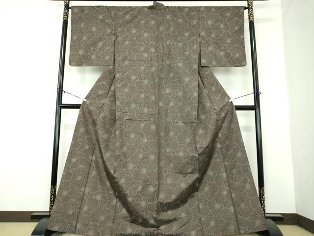 平和屋着物●本場大島紬 7マルキ 総絣 梅尽くし 正絹 逸品 DAAZ0542ps