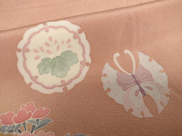平和屋着物●訪問着 友禅 宝尽くし 雪輪飛鶴花文 暈し染め 正絹 逸品 DAAZ0546ps