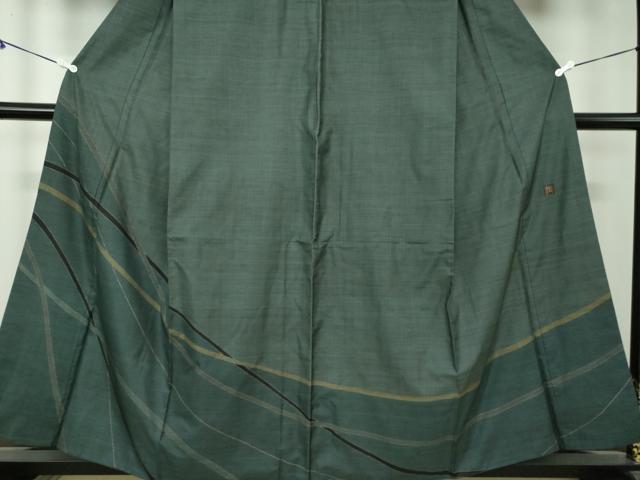 平和屋着物●本場大島紬 訪問着 9マルキ 作家物 変わり間道 正絹 逸品 DAAZ0557ps