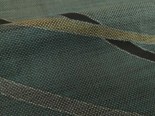 平和屋着物●本場大島紬 訪問着 9マルキ 作家物 変わり間道 正絹 逸品 DAAZ0557ps