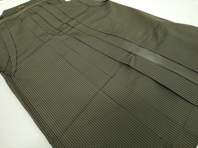平和屋着物●男性 馬乗袴 縞 正絹 逸品 DAAZ0601ps