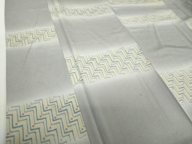 平和屋着物●上質な小紋 幾何学文様 正絹 逸品 DAAZ0990ps