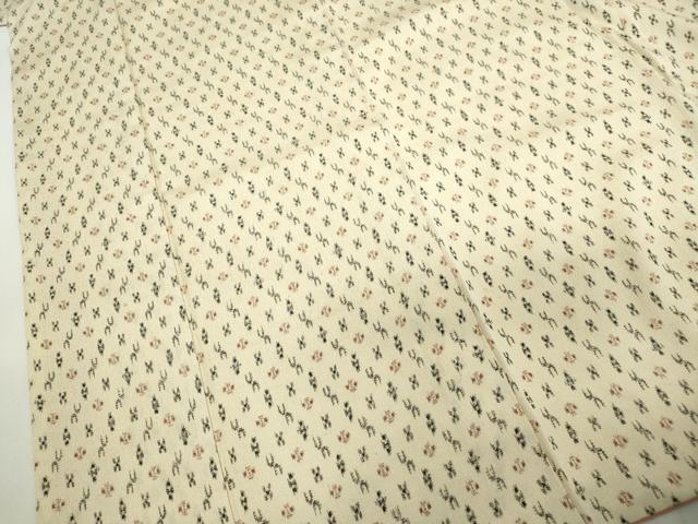 平和屋着物■上質なお召 幾何学文 正絹 逸品 DAAZ1327qa