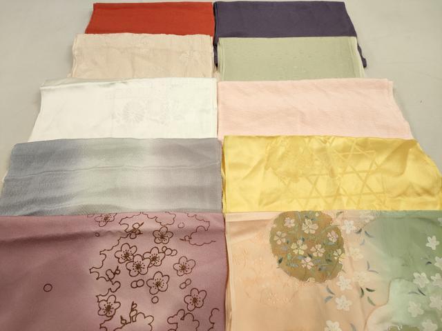 平和屋着物★和装小物　帯揚げ10枚セット　正絹　逸品　DAAZ1544xg 平和屋着物☆和装小物 帯揚げ10枚セット 正絹 逸品 DAAZ1544xg