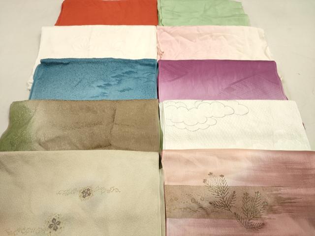 平和屋着物★和装小物 帯揚げ10枚セット 正絹 逸品 DAAZ1545xg