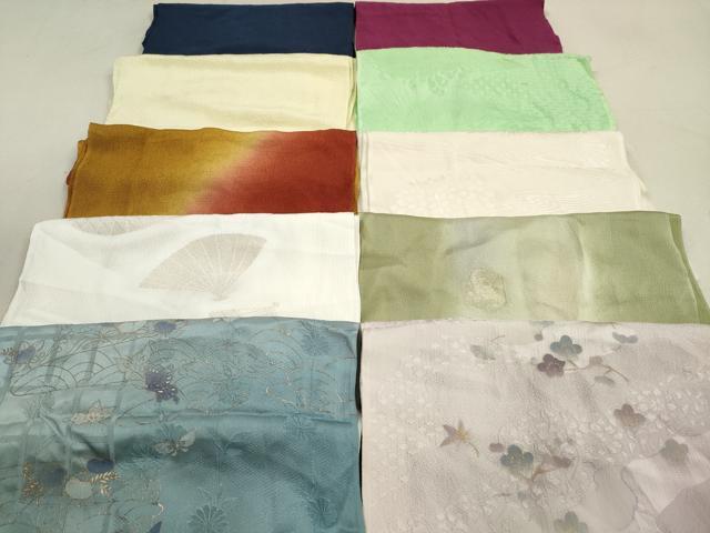 平和屋着物★和装小物 帯揚げ10枚セット 正絹 逸品 DAAZ1554xg