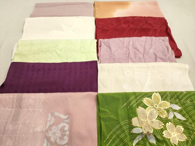 平和屋着物★和装小物 帯揚げ10枚セット 正絹 逸品 DAAZ1557xg