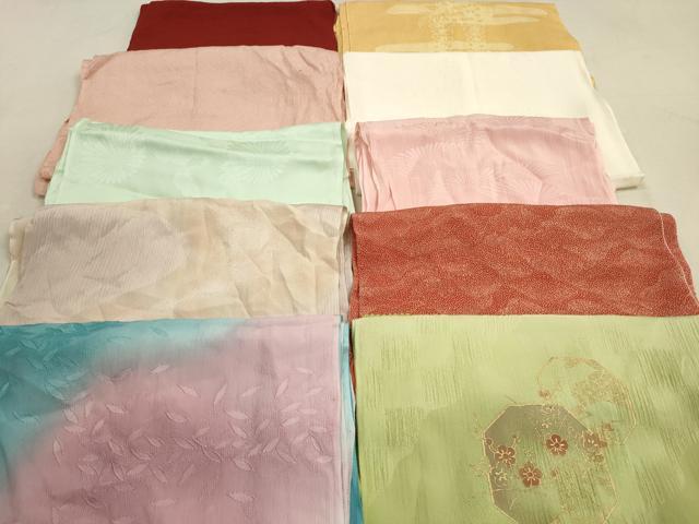 平和屋着物★和装小物 帯揚げ10枚セット 正絹 逸品 DAAZ1560xg