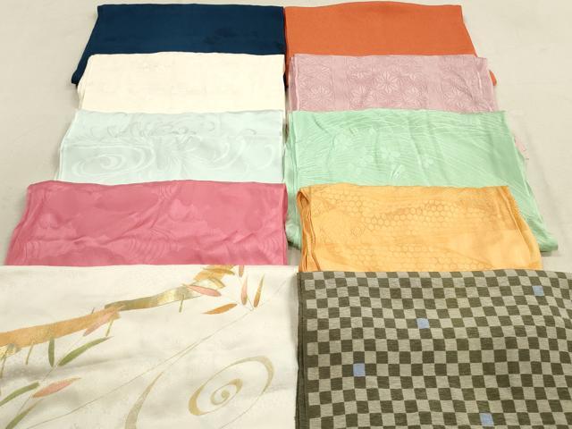 平和屋着物★和装小物 帯揚げ10枚セット 正絹 逸品 DAAZ1563xg