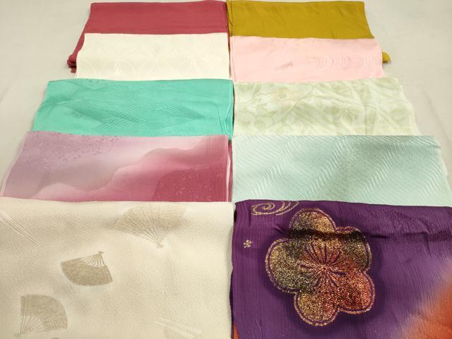 平和屋着物★和装小物 帯揚げ10枚セット 正絹 逸品 DAAZ1564xg
