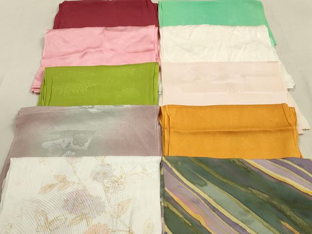 平和屋着物★和装小物 帯揚げ10枚セット 正絹 逸品 DAAZ1565xg