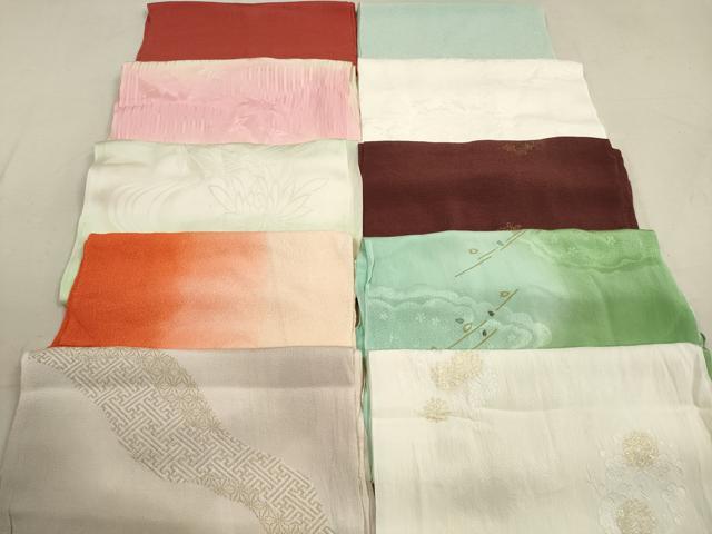 平和屋着物★和装小物 帯揚げ10枚セット 正絹 逸品 DAAZ1568xg