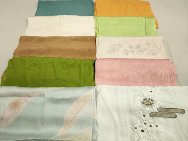 平和屋着物★和装小物 帯揚げ10枚セット 正絹 逸品 DAAZ1570xg